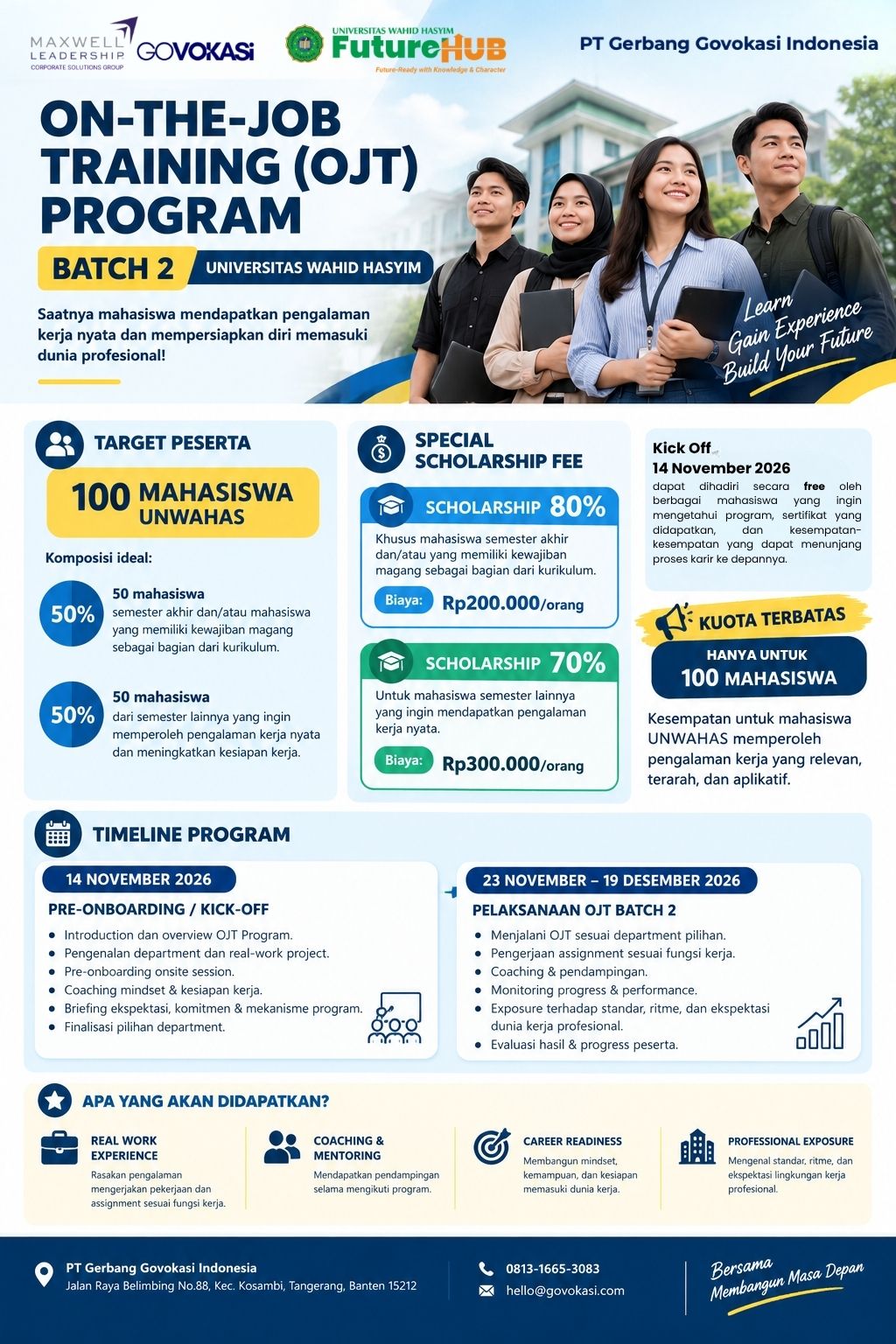 Scholarship - Maxwell Govokasi OJT Batch 2